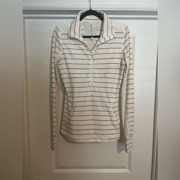 Lululemon Star Runner Pullover Slalom Stripe Angel Wing / Angel Wing. Size 10. - Picture 8 of 14
